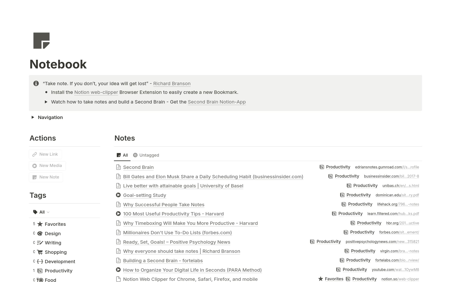 Notebook Template | Notion Marketplace
