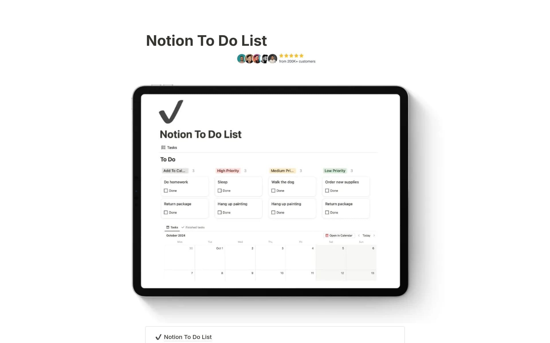 Những lỗi phổ biến cần tránh khi sử dụng Notion 2 Simple To Do List Template by Pascio | Notion Marketplace