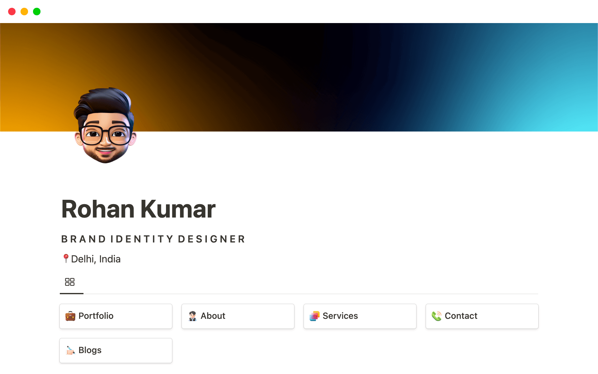 A template preview for Graphic Design Portfolio