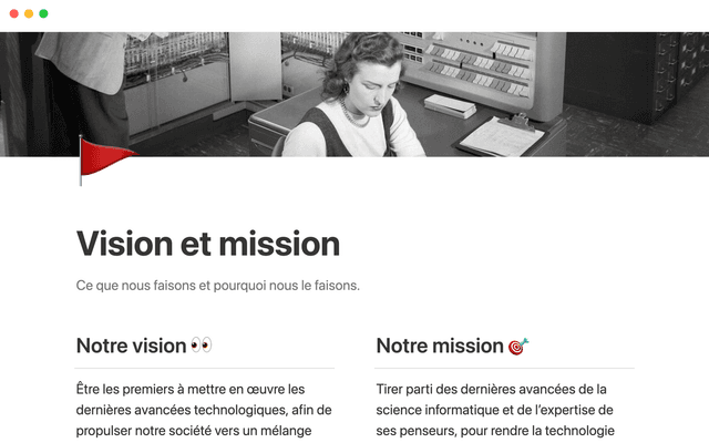 Vision et mission
