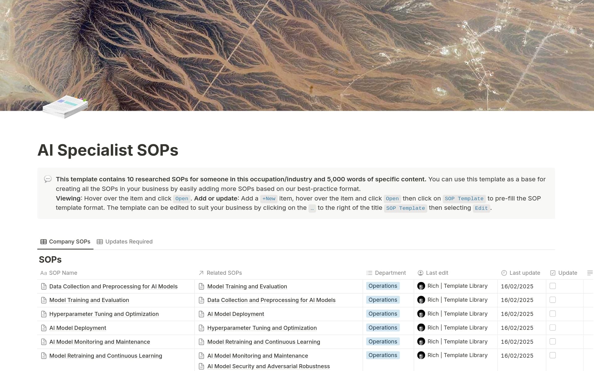 Do you need to create SOPs but don't know where to start? Buy our expertly crafted set of 10 essential SOPs - 5,000 words of best-practice procedures - in Notion format and save yourself over 10 hours of research, writing, and formatting.