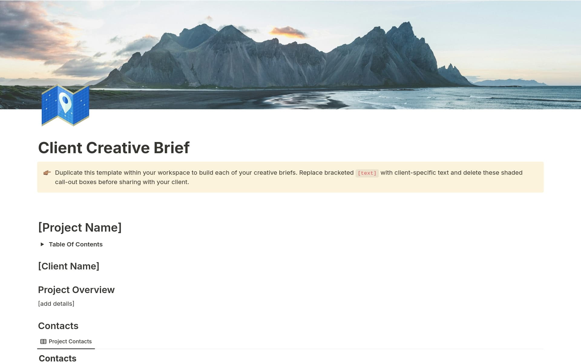 Streamline your creative projects with the Client Creative Brief Template. Capture objectives, target audience, deliverables, and feedback in one place. Perfect for agencies and freelancers to ensure alignment, clarity, and efficiency across campaigns.
