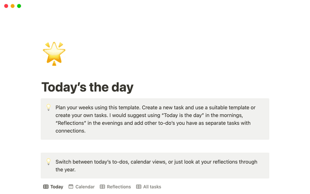 Today is the day --