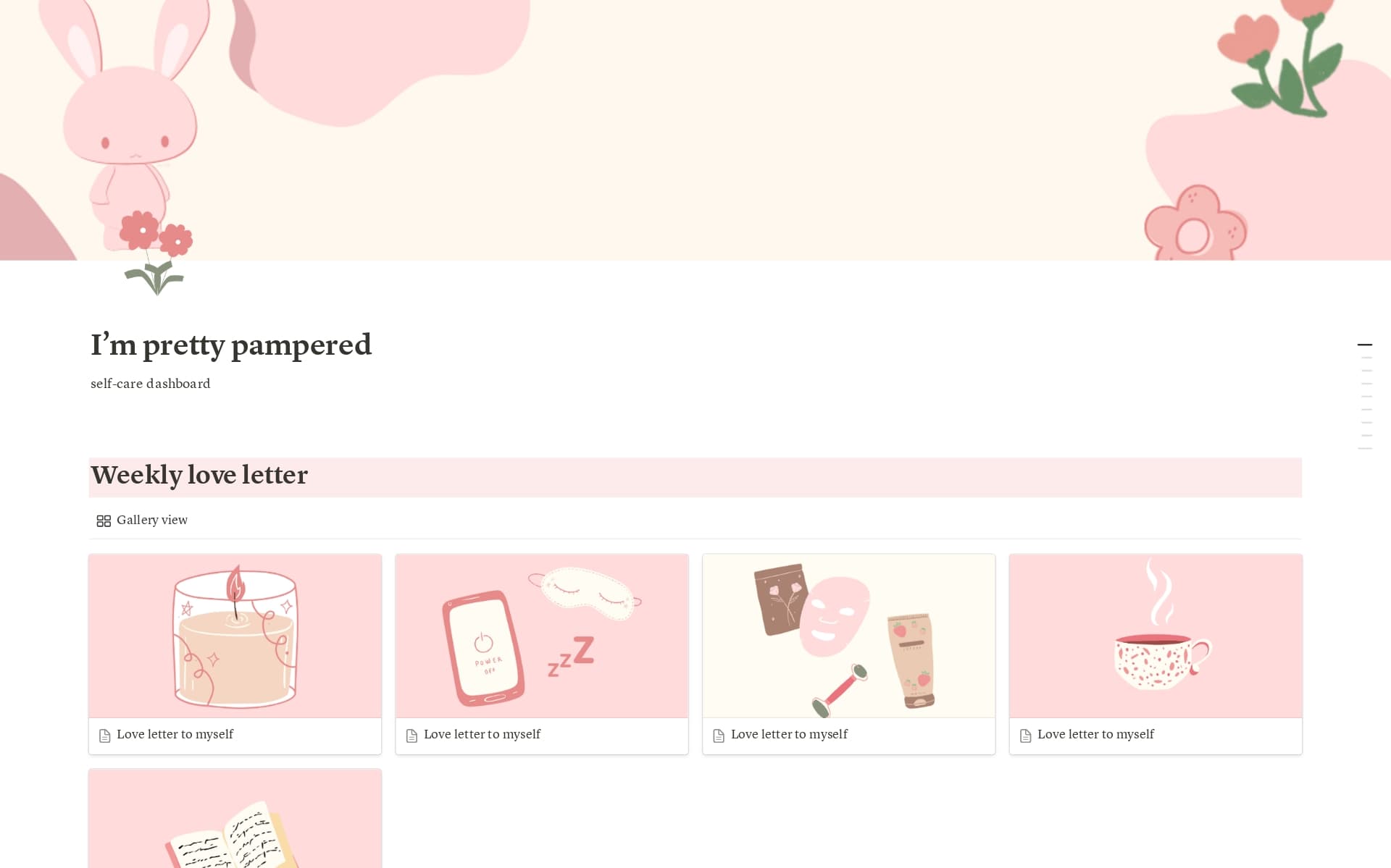 The Self-Care Dashboard is here to help you slow down, romanticize your life, and create rituals that make you feel truly cared for, inside and out.