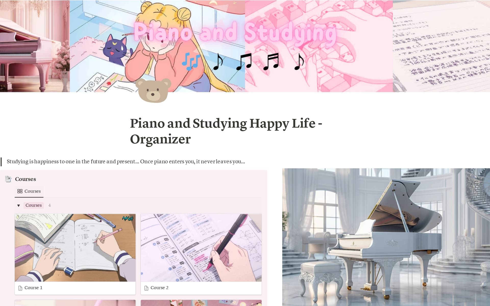 Cute Assignment Design Academic Organizer - Cute, Motivating, Aesthetic Template by Studying ...