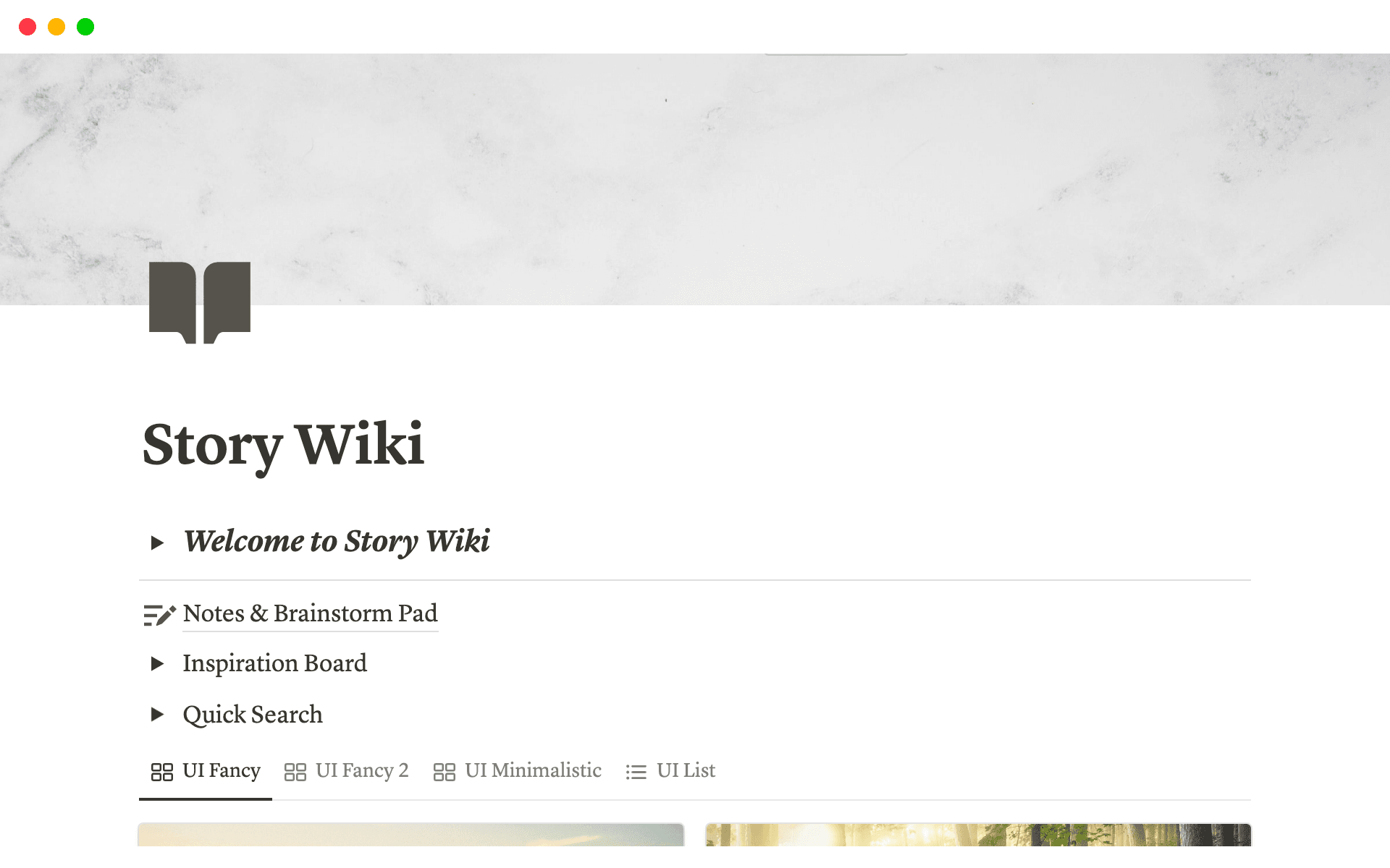 Story Wiki: Worldbuild, Plot, Write Template | Notion Marketplace