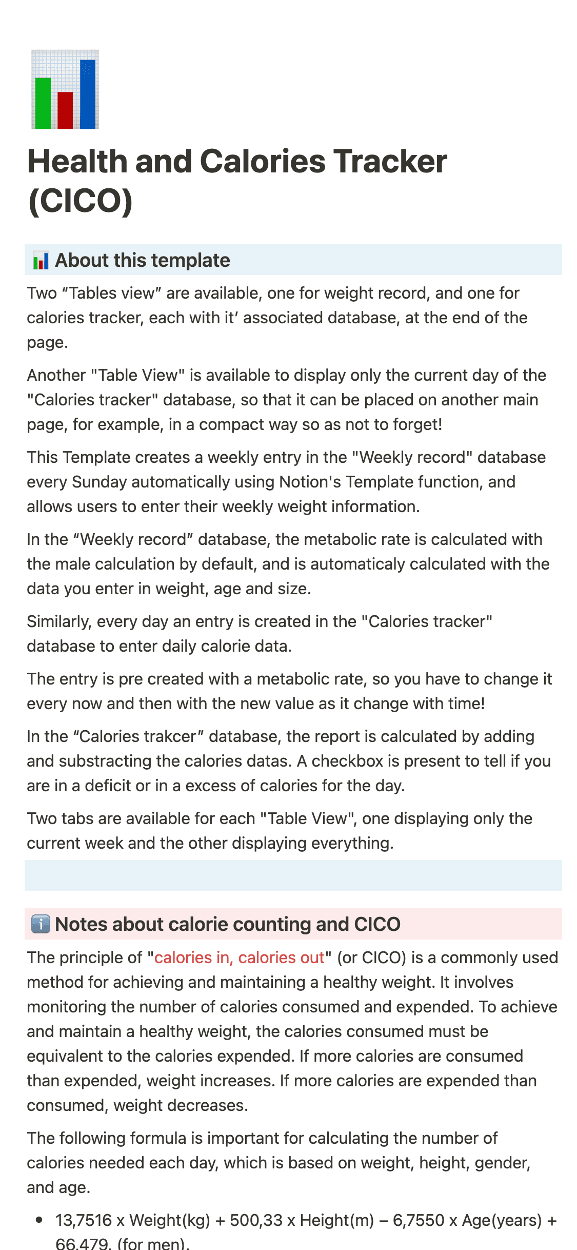 A screenshot of Notion's mobile app