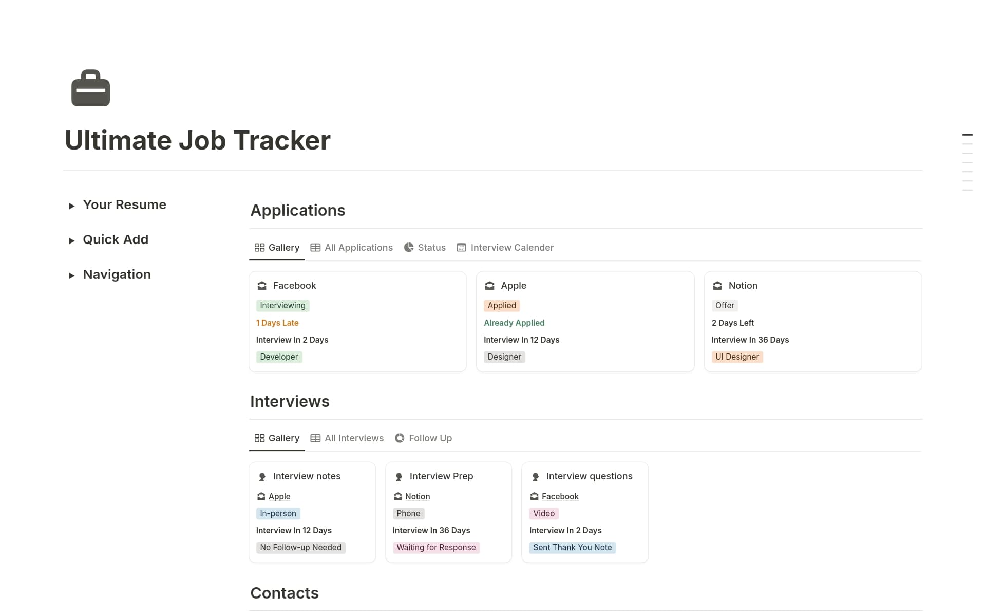 Ultimate Job Application Tracker Template by Aaron | Notion Marketplace
