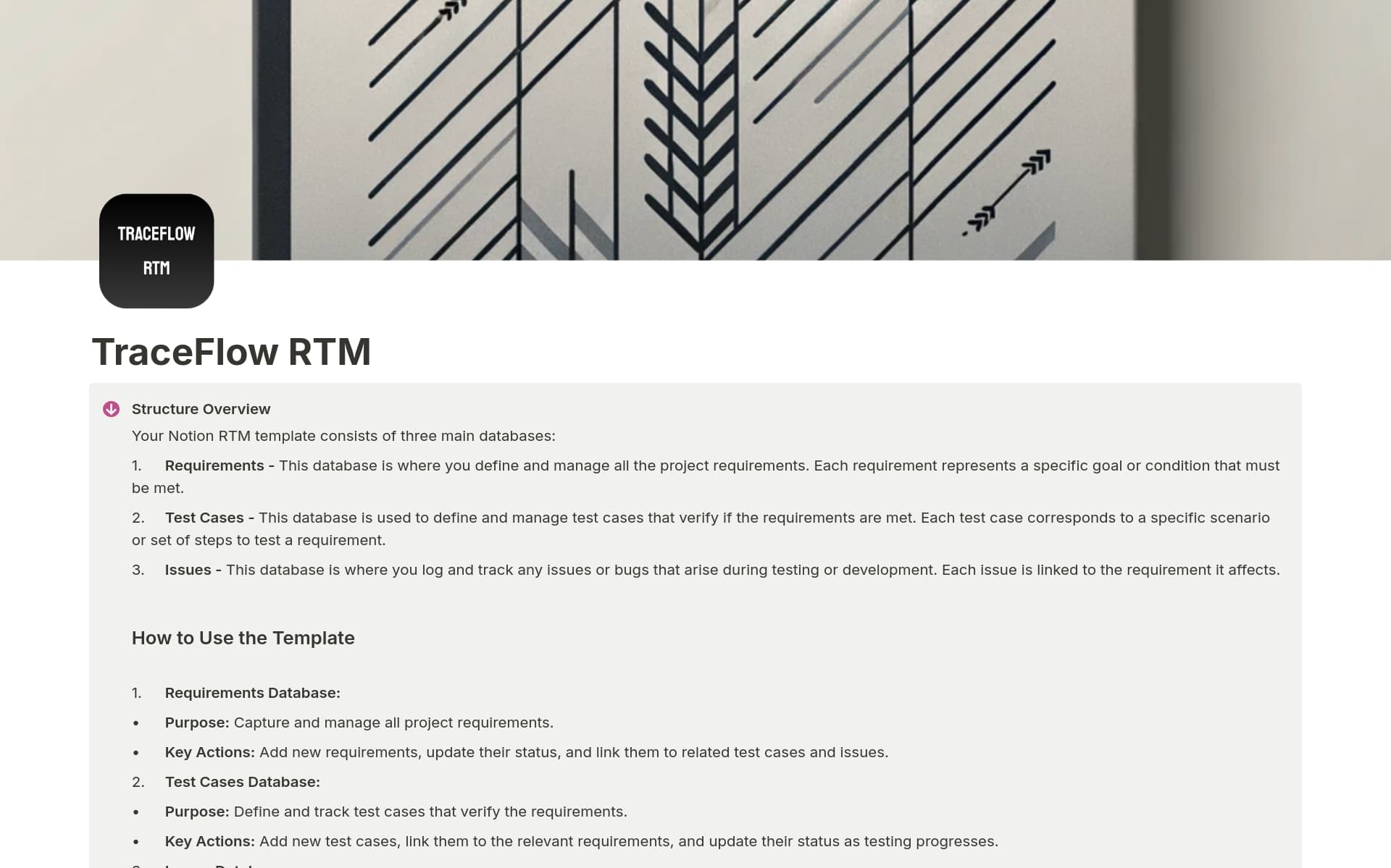 Traceflow - The Requirements Traceability Matrix Template | Notion