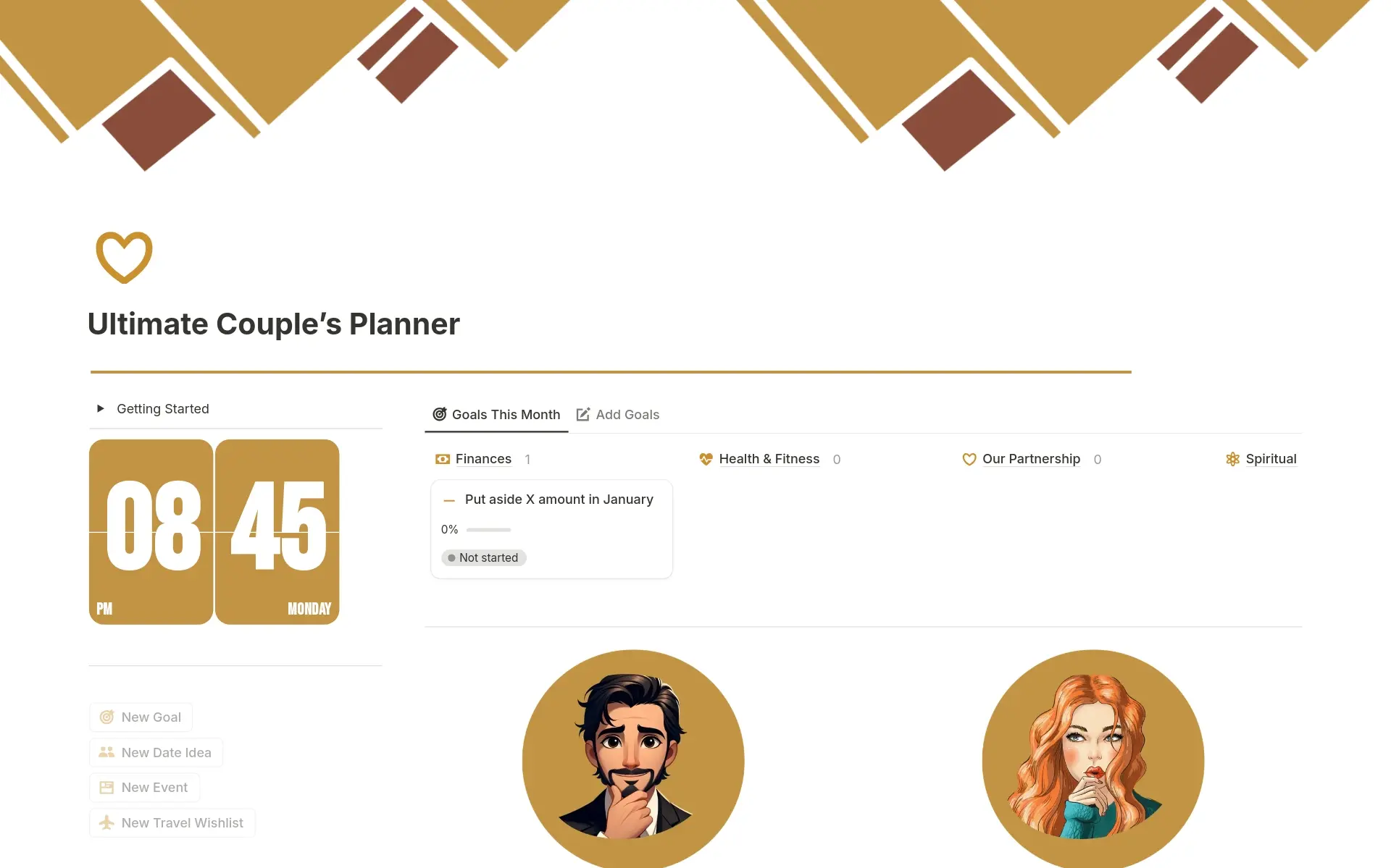 Couples Routine Planner Ultimate Couple's Planner Template by Tori | Notion Marketplace