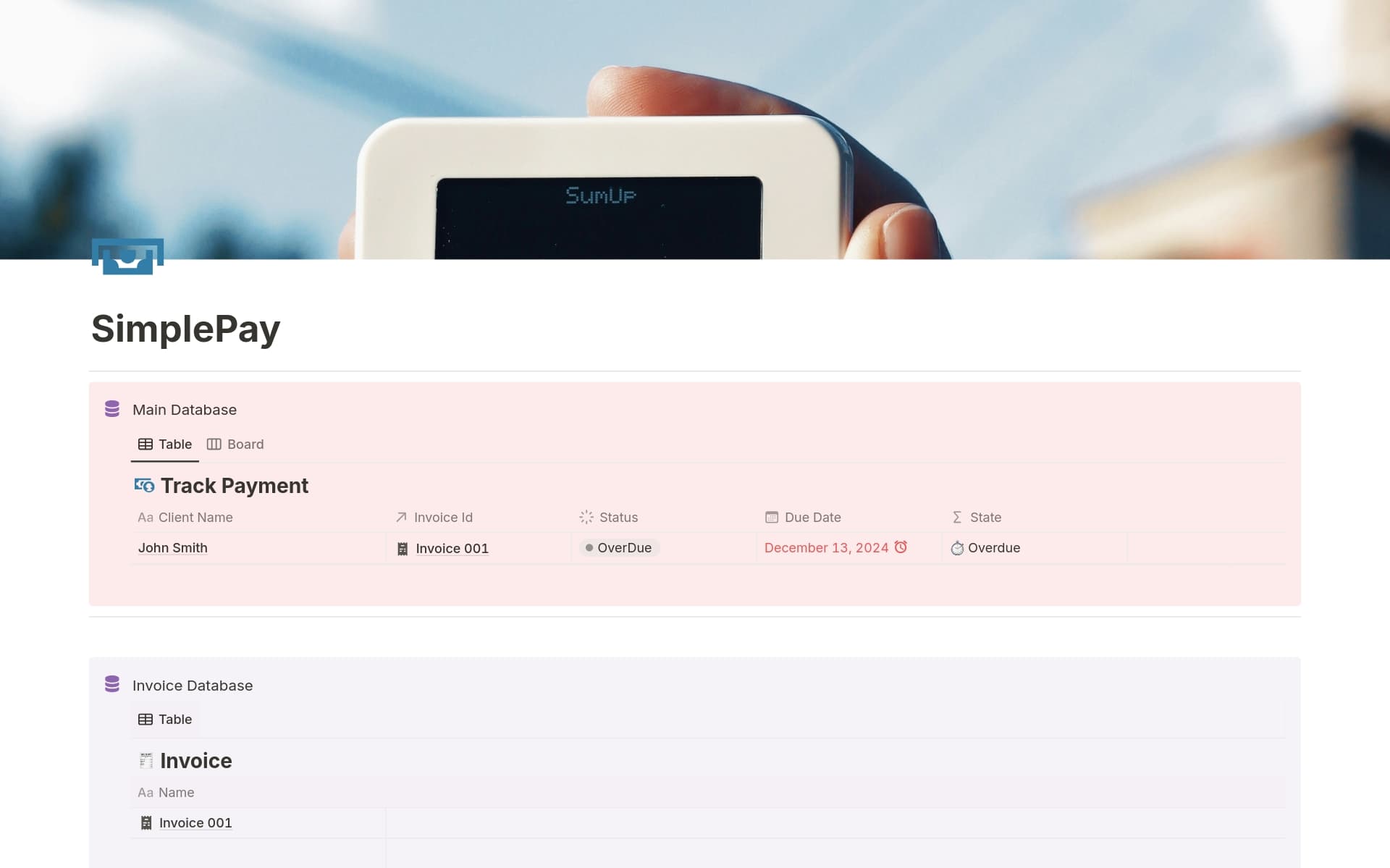 Simple Pay Example SimplePay Template by Patel Priya | Notion Marketplace