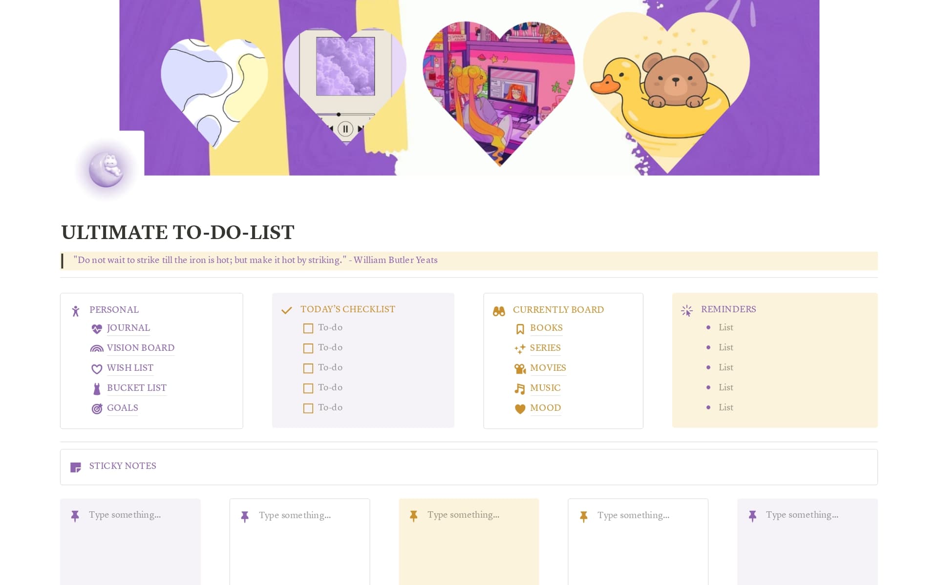 Introducing the LINA'S ULTIMATE TO-DO-LIST TEMPLATE - Your Ultimate Companion For Organizing And Optimizing Your Daily, Weekly & Monthly Journey With Aesthetic Style And Simplicity.