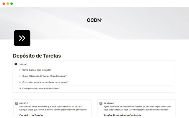 Depósito de Tarefas