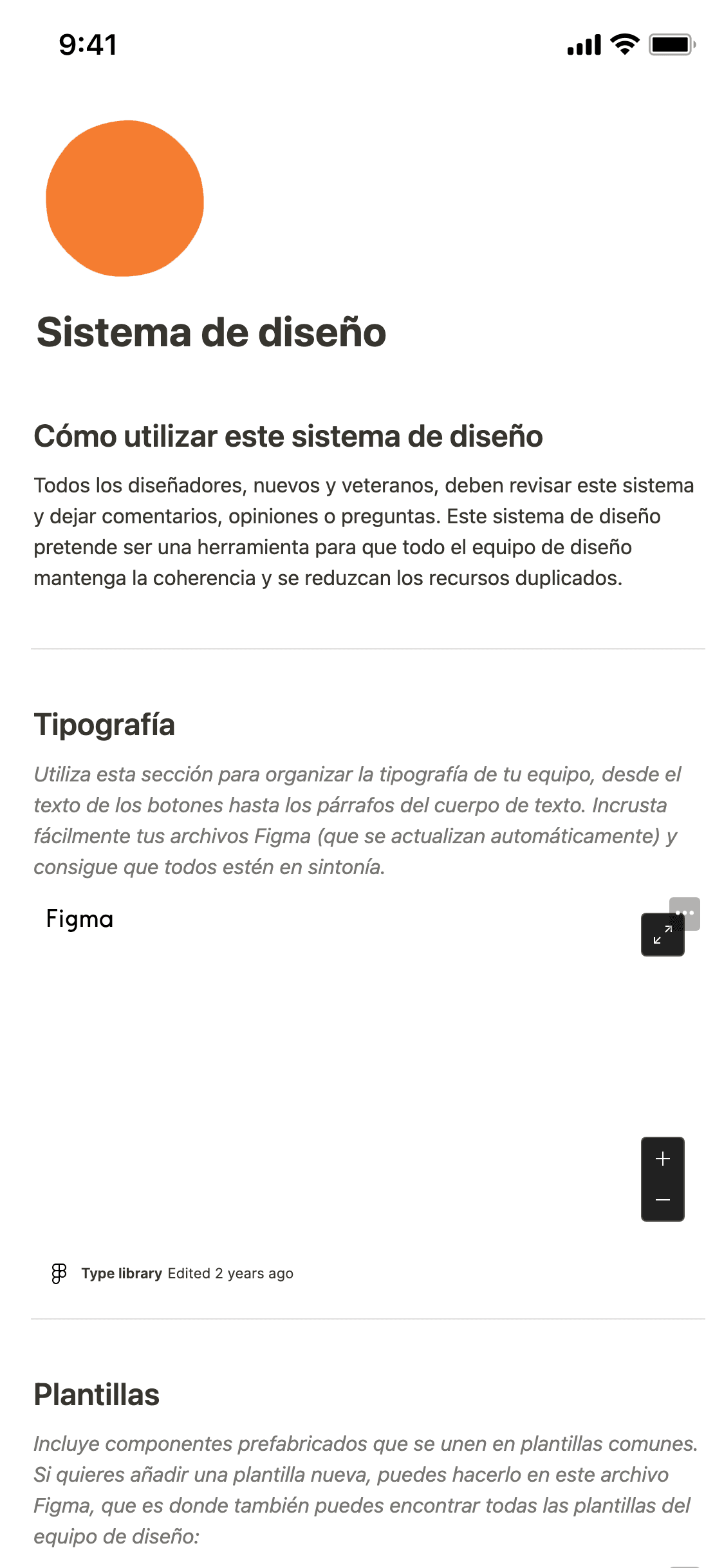 Una captura de pantalla de la aplicación móvil de Notion