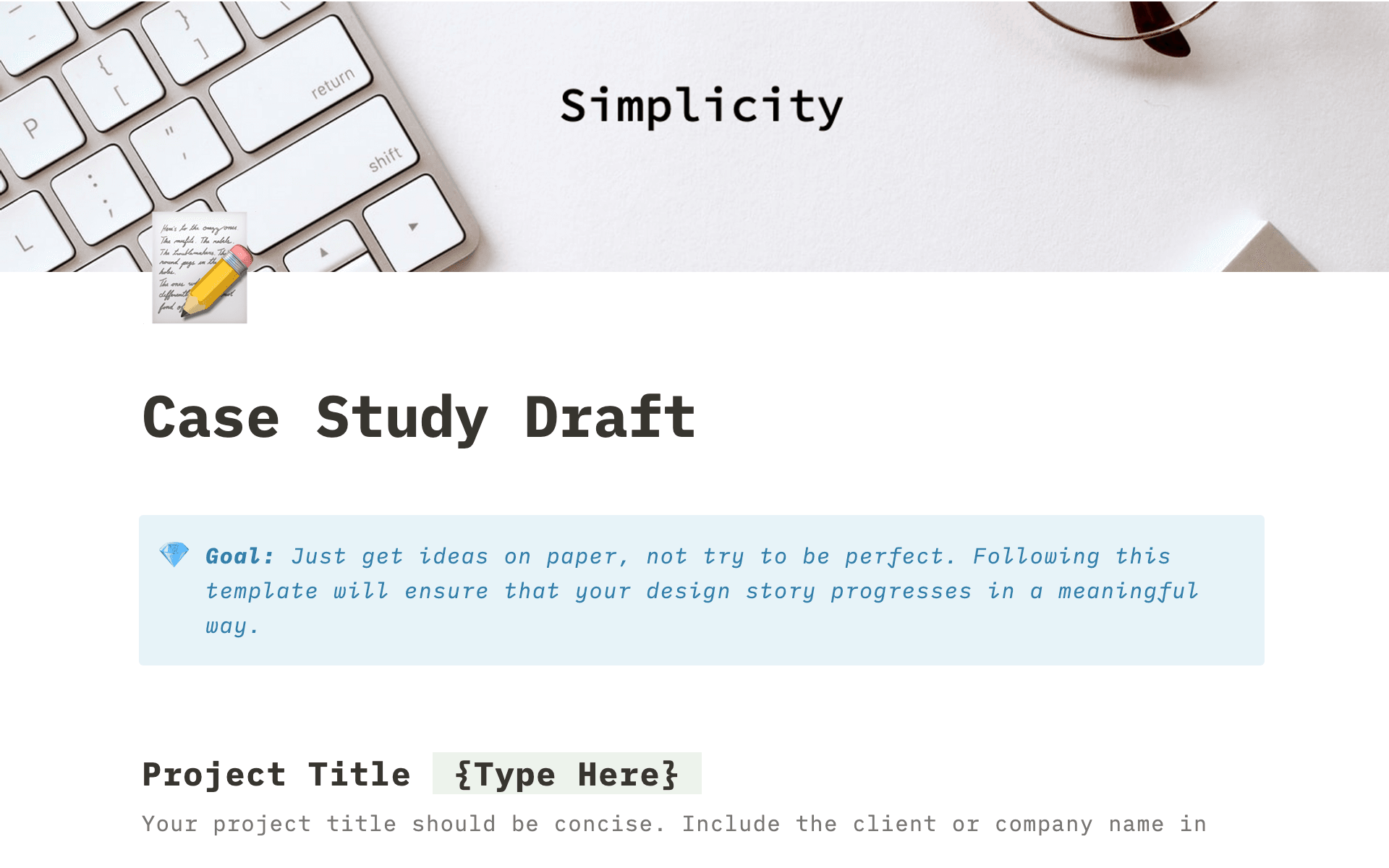 A template preview for UI/UX Designer Case Study