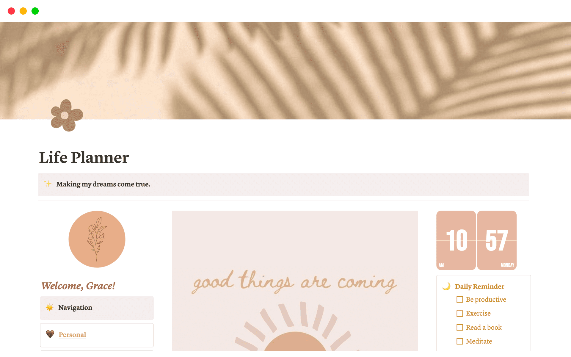 Top 10 Free Personal Planner Templates | Notion Template Marketplace