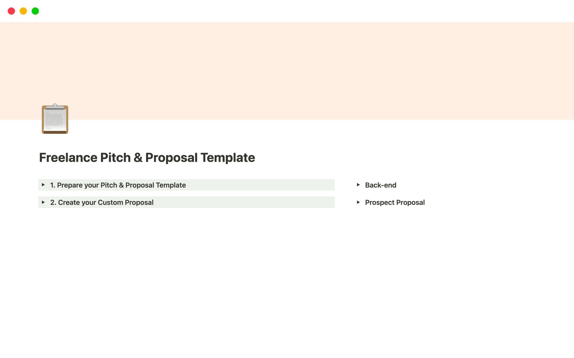 Your ultimate Notion tool for creating personalized and compelling pitch & proposals that will convert prospects into clients