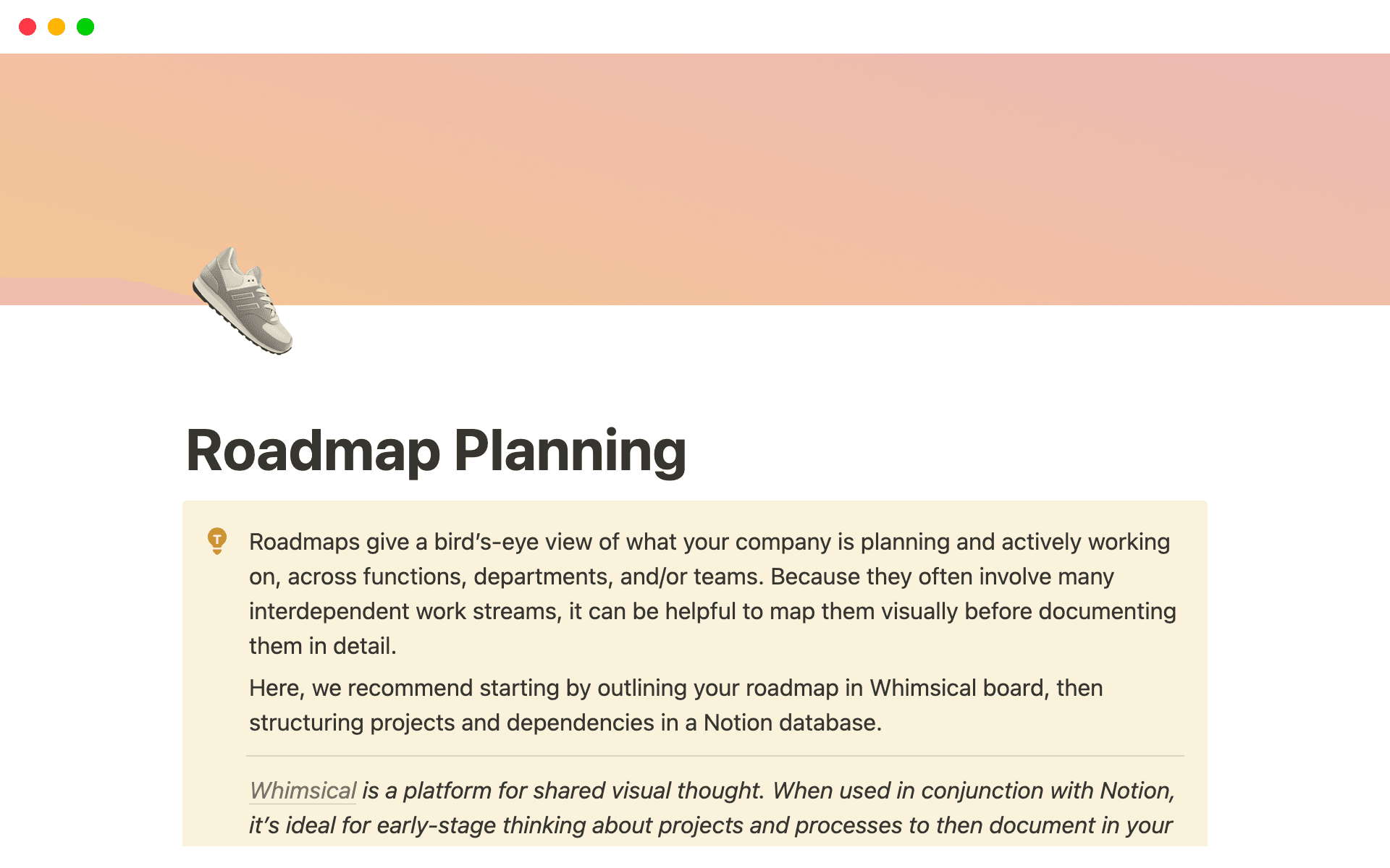 Roadmap Planning Template | Notion Marketplace