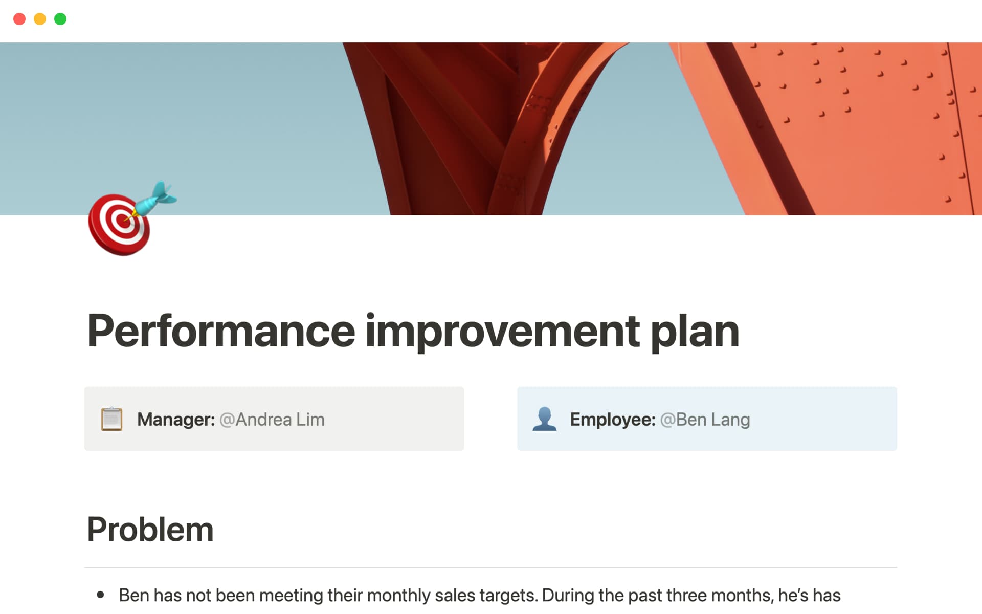 A structure to help managers identify areas of improvement and develop an actionable plan for their employees.