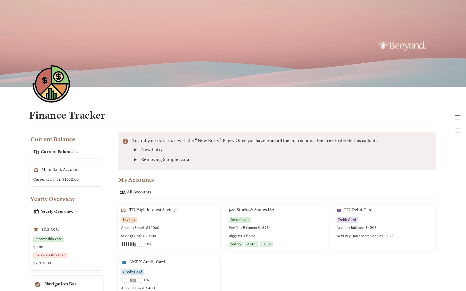 The Ultimate Finance Tracker Template | Notion Marketplace