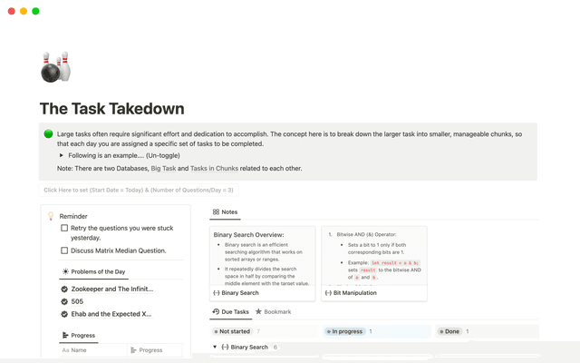 The Task Takedown