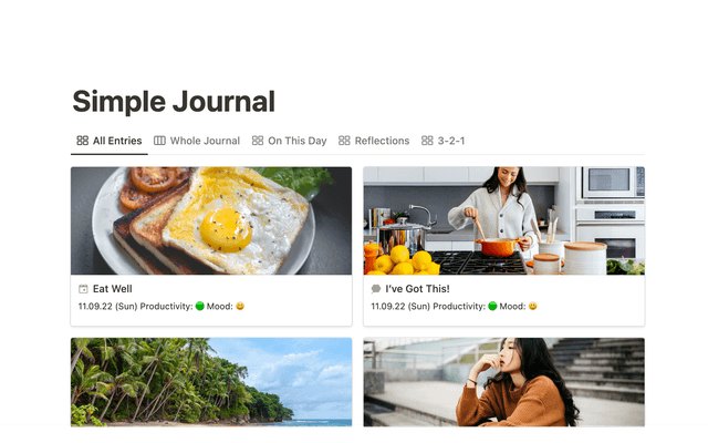 Simple journal