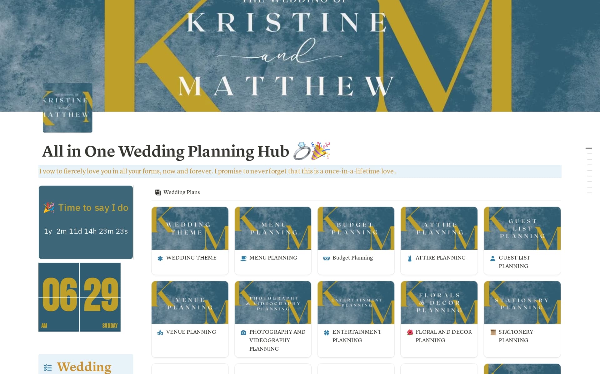 💍 Plan Your Dream Wedding Like a Pro! 💍
Tired of hearing horror stories about chaotic weddings, unreliable coordinators, and budgets spiraling out of control? 😱 With our All-In-One Wedding Planning Hub, you’re in control of every detail.