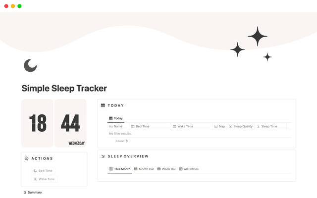Simple Sleep Tracker
