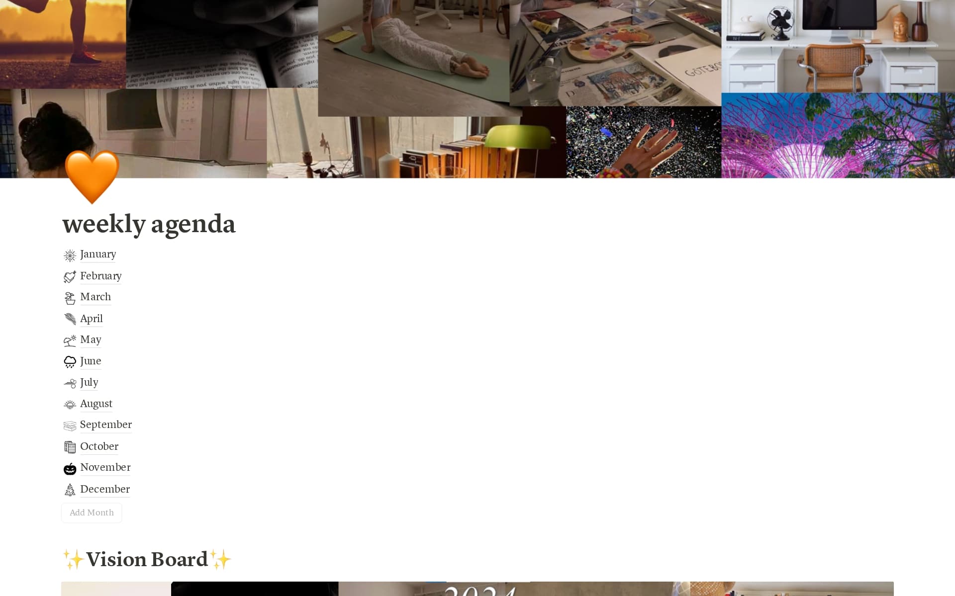 A template preview for Ultimate Weekly & Monthly Planner