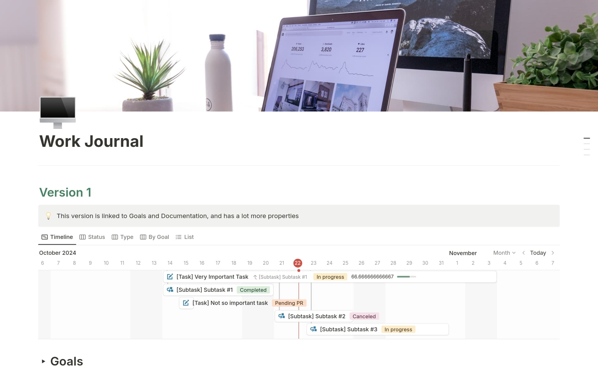 Work Journal Template by Aldana Rastrelli | Notion Marketplace