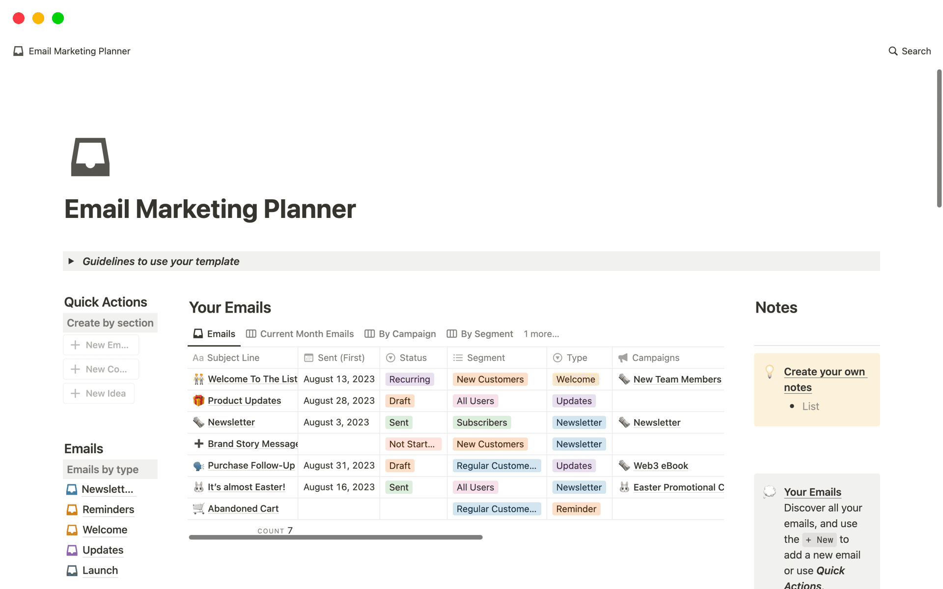Everyone aiming to organize and enhance email marketing efforts. Extremely useful for freelancers, content creators, and small business owners.
