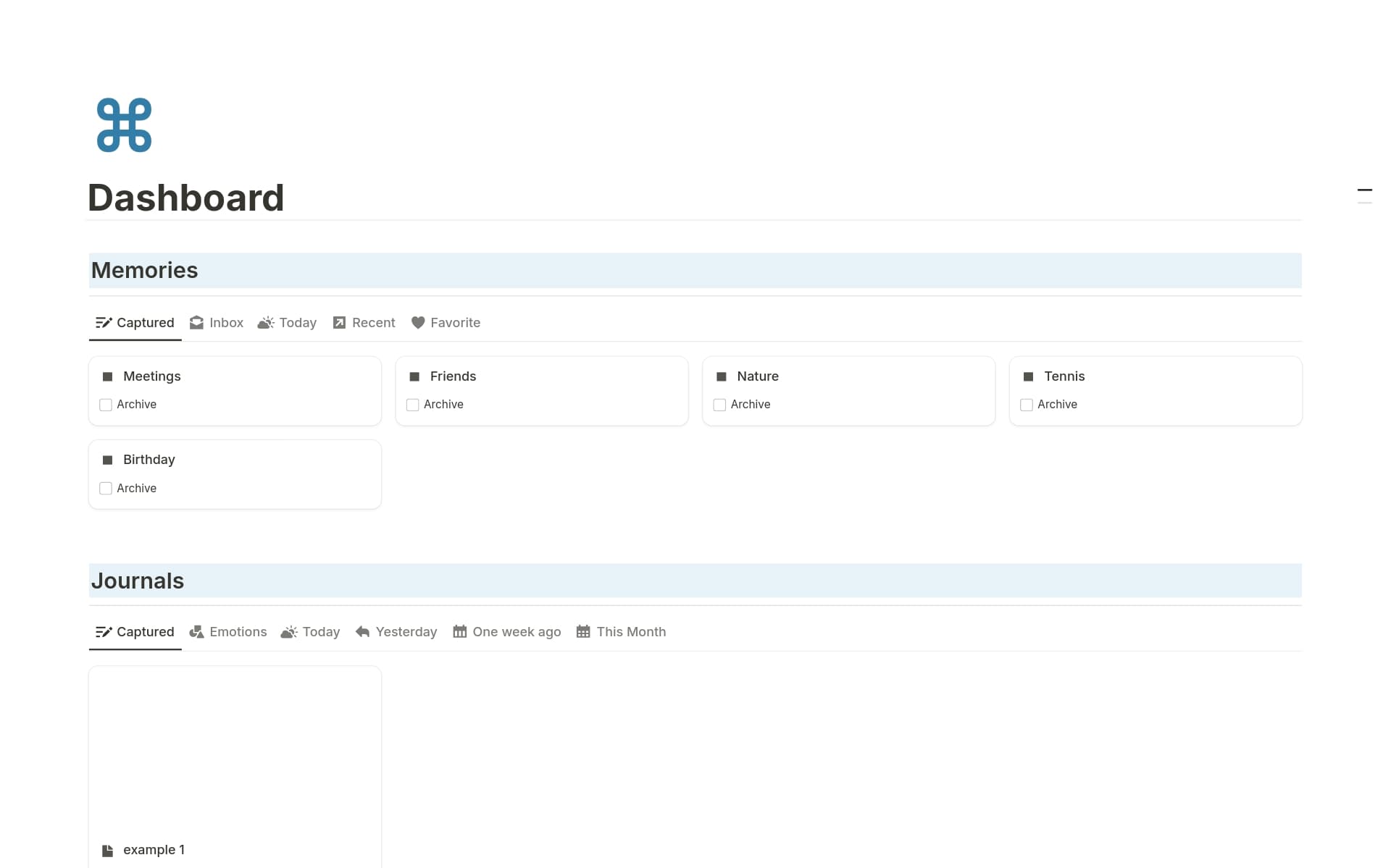 Memory Box Template | Notion Marketplace