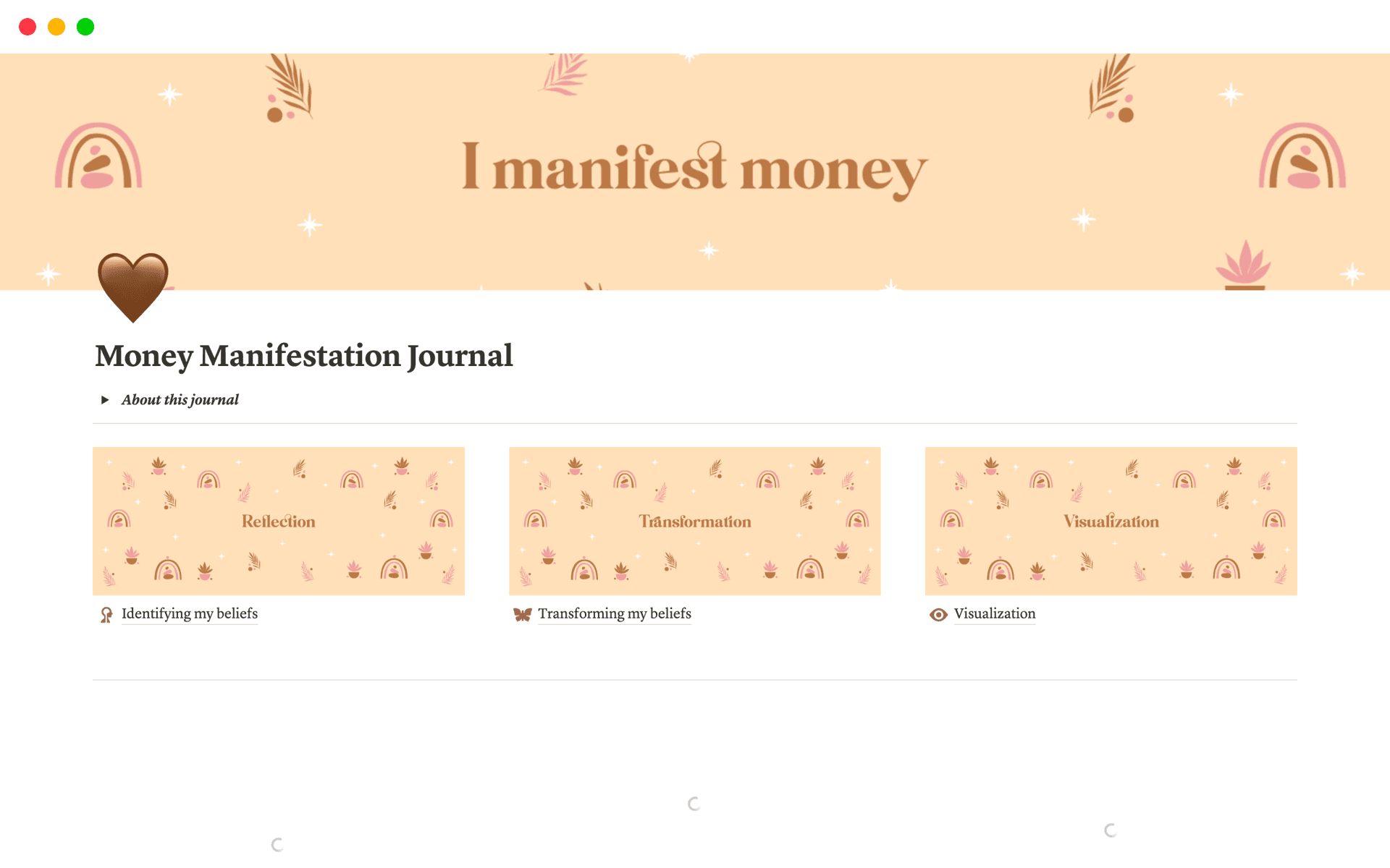 Transform your finances with our Money Journal Notion Template – your personalized guide to wealth manifestation.