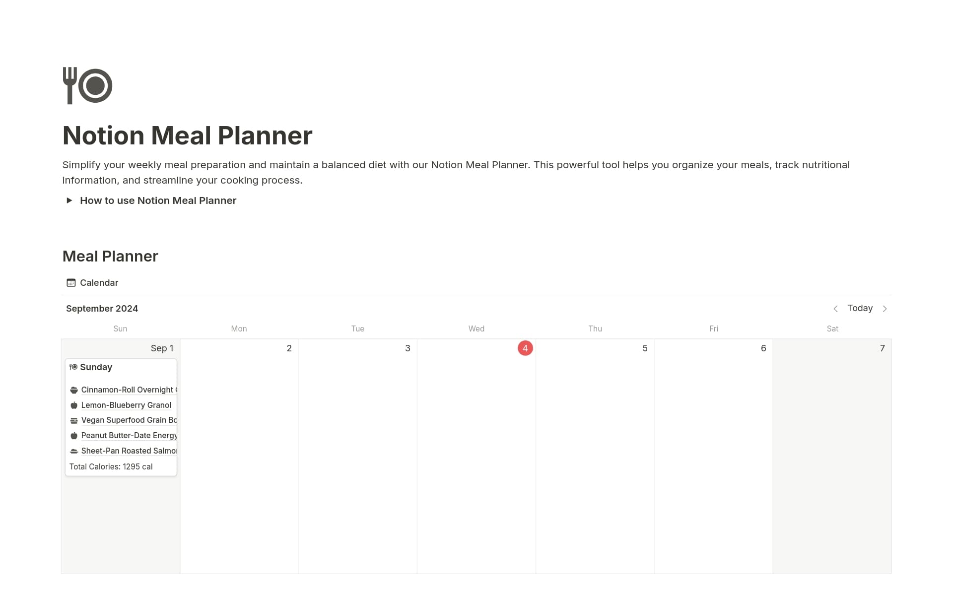 Simplify your weekly meal preparation and maintain a balanced diet with our Notion Meal Planner. This powerful tool helps you organize your meals, track nutritional information, and streamline your cooking process.