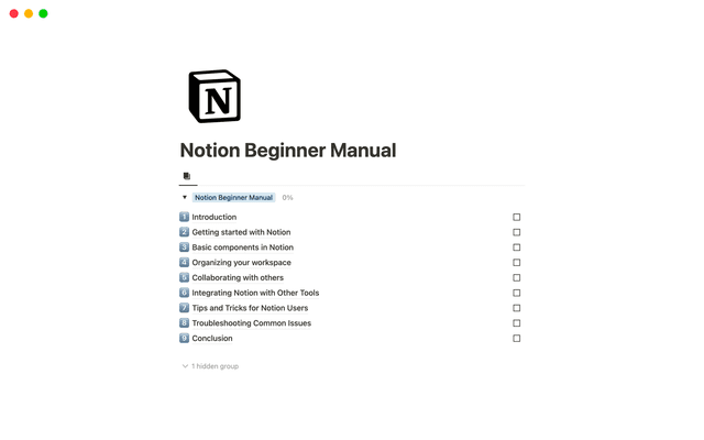 Beginner Manual