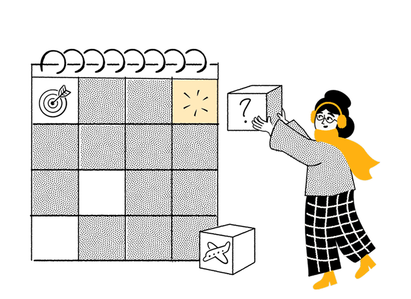 Template editorial illustration