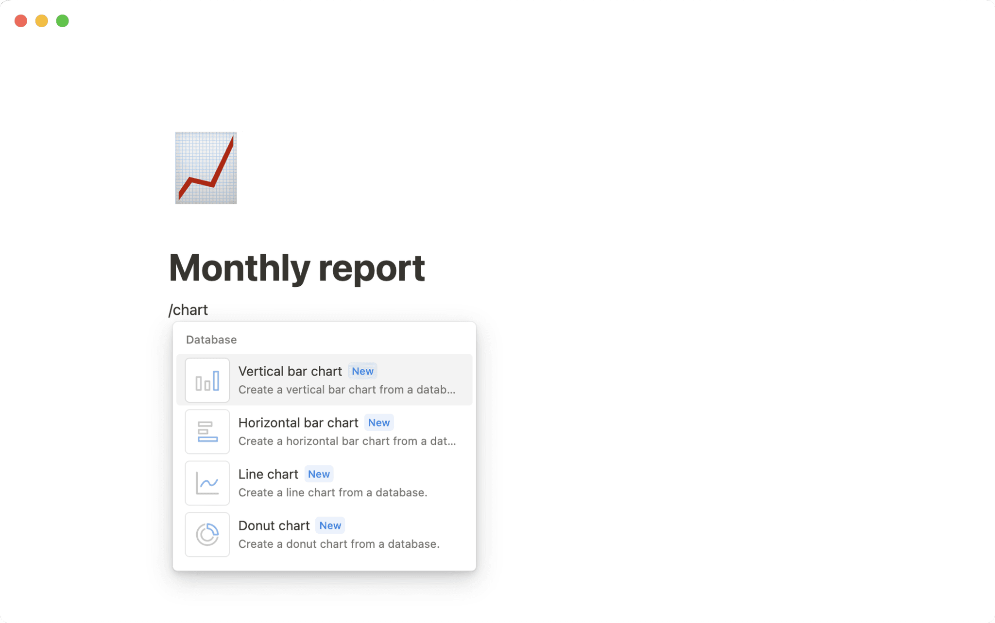 Chart view – Notion Help Center