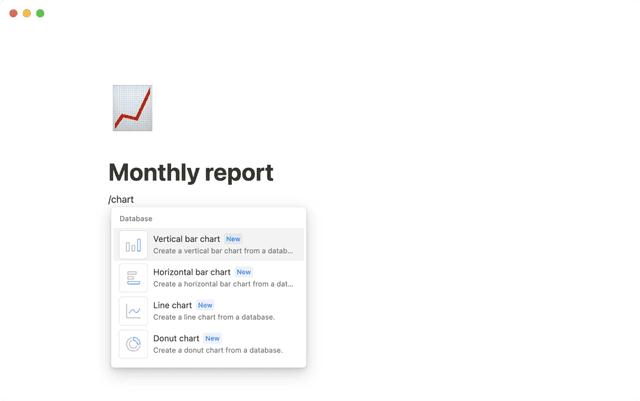 Chart view – Notion Help Center