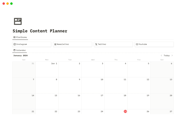 python script template - content calendar template... Creator Calendar Template | Notion Marketplace