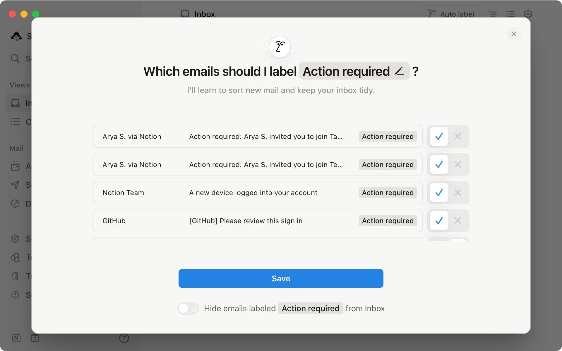 Notion Label Getting started with Notion Mail