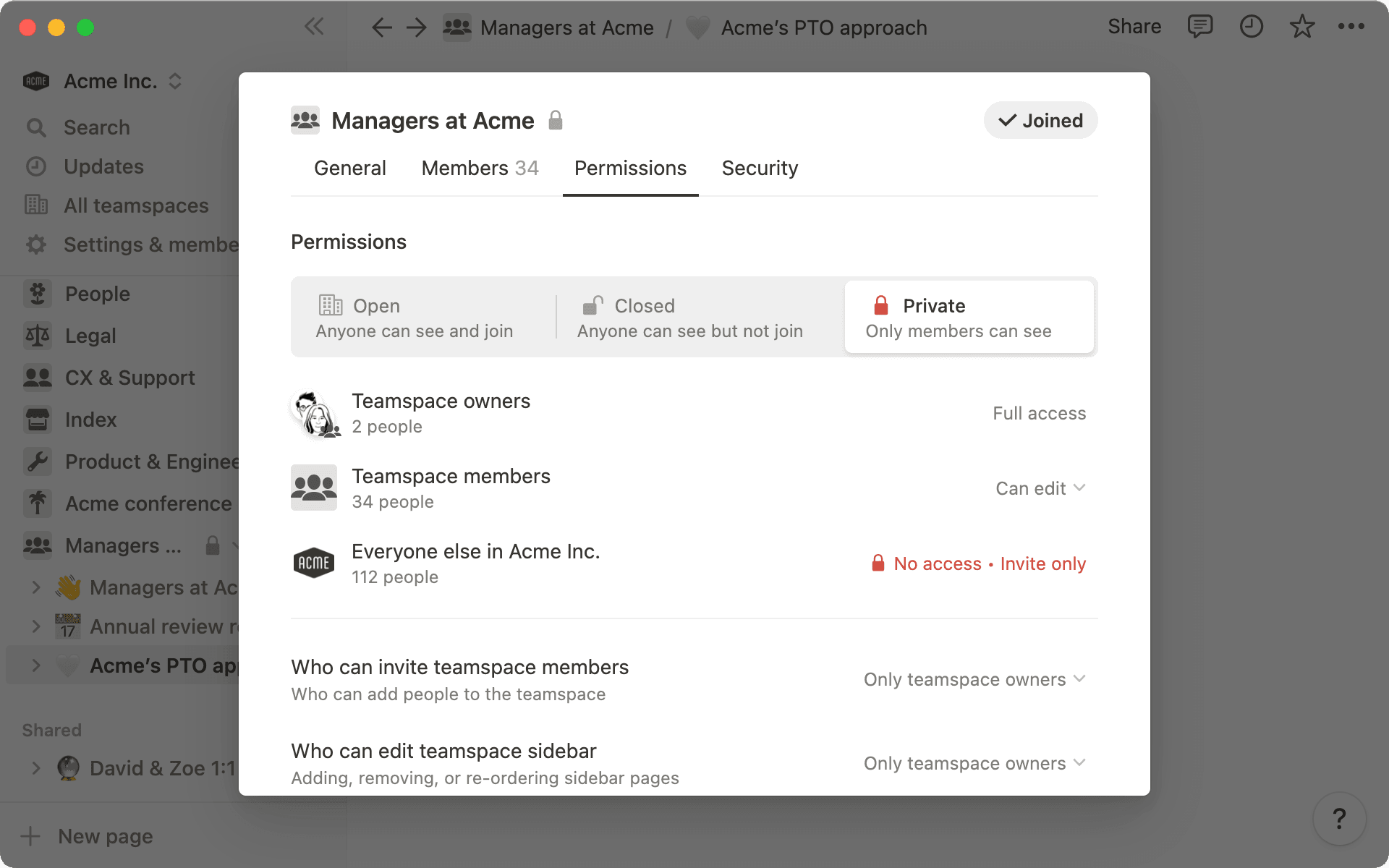 How workspace owners can set up teamspaces for their organization