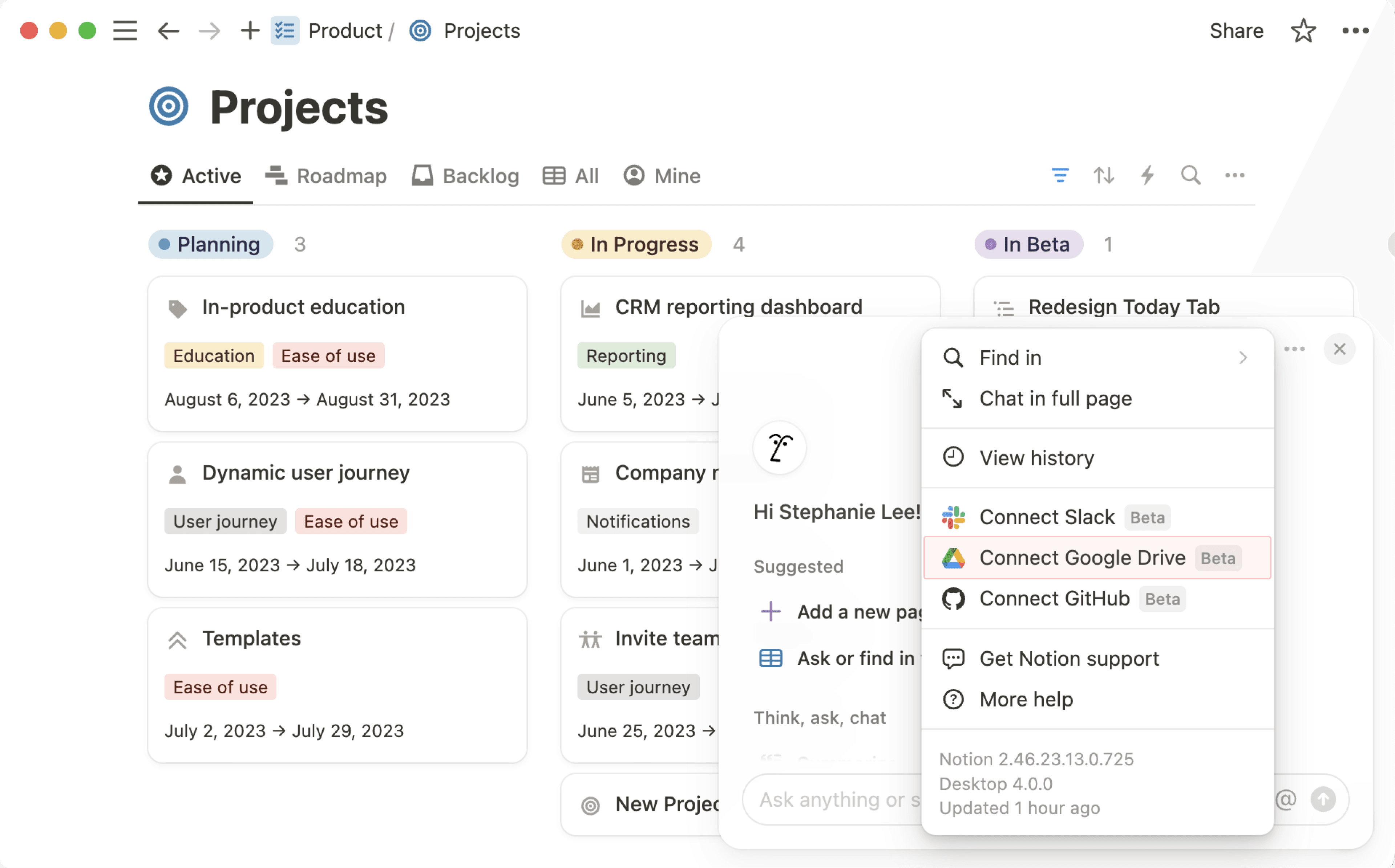 Notion AI connector for Google Drive – Notion Help Center