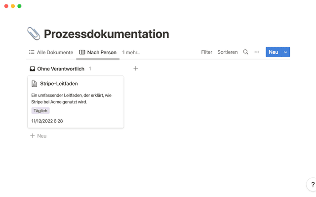 Notion Process Documents Example Maximize Efficiency with Comprehensive Process Documentation | Notion
