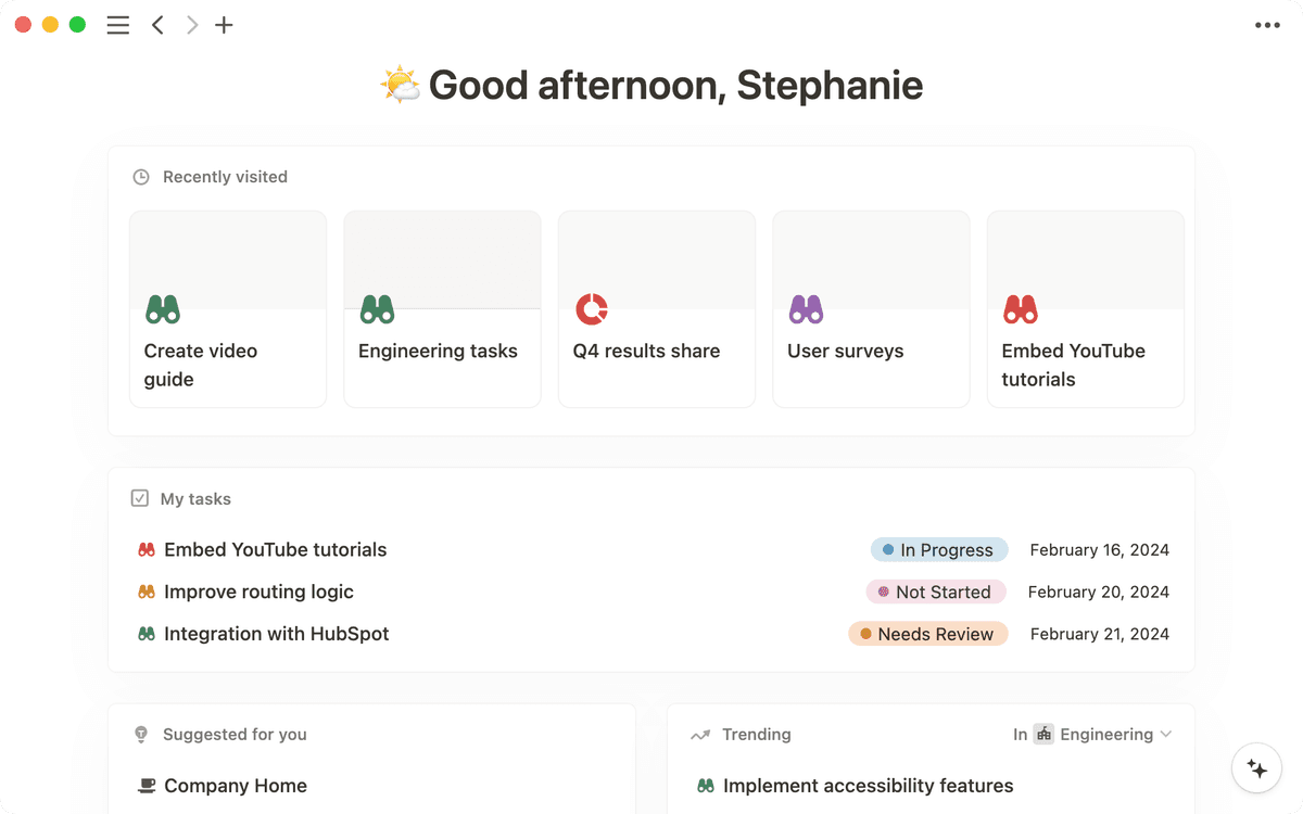 Give your to-dos a Home with Task databases