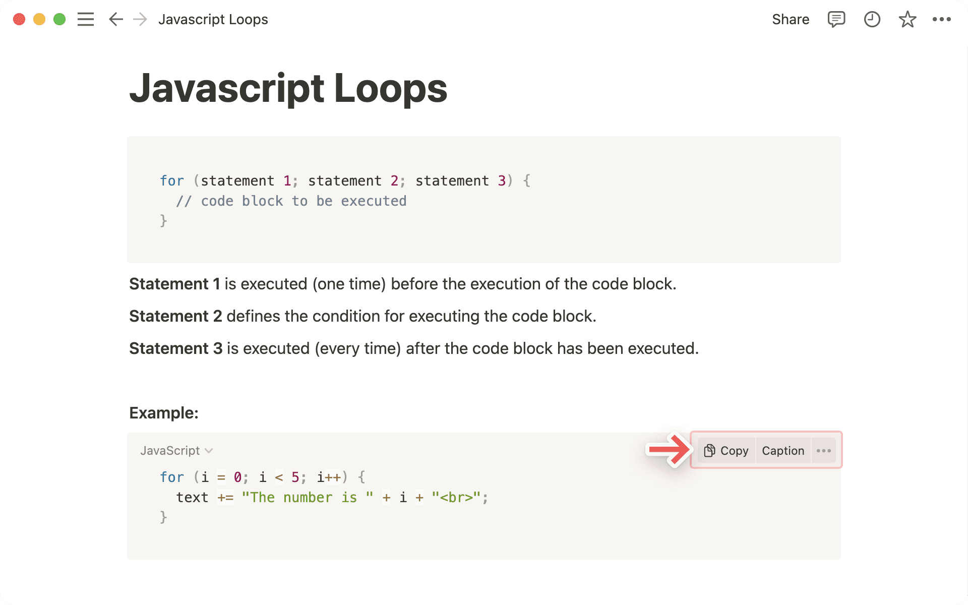 Code blocks – Notion Help Center