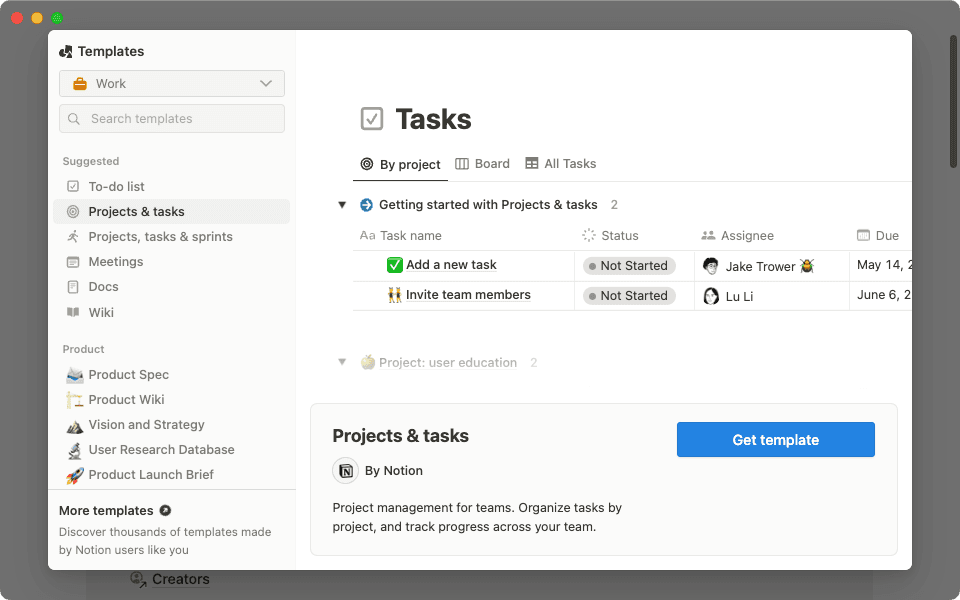O guia definitivo dos modelos do Notion