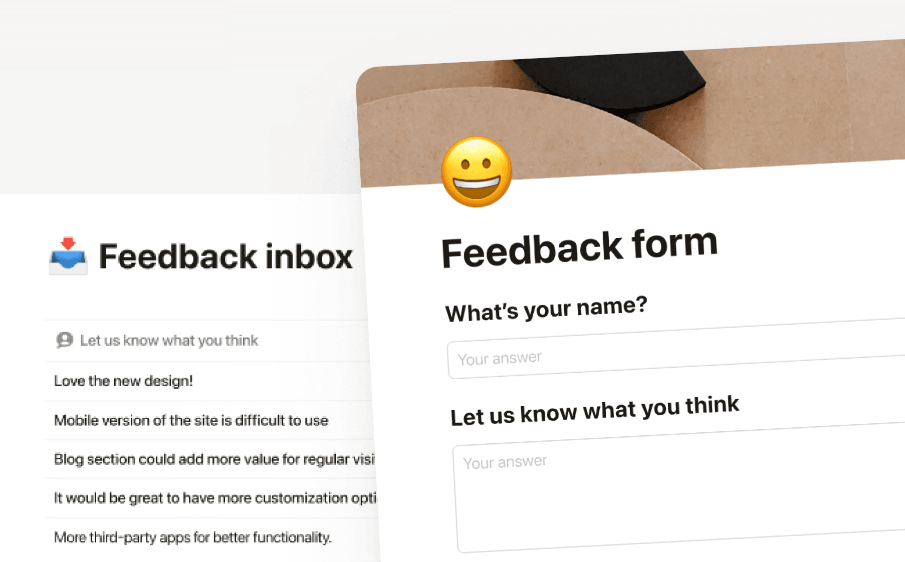 Notion Forms Notion forms
