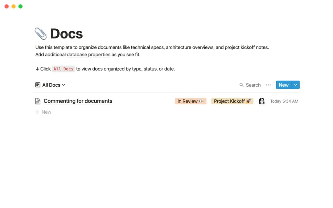 Technical Design Document Template by Mochi Productions | Notion ...