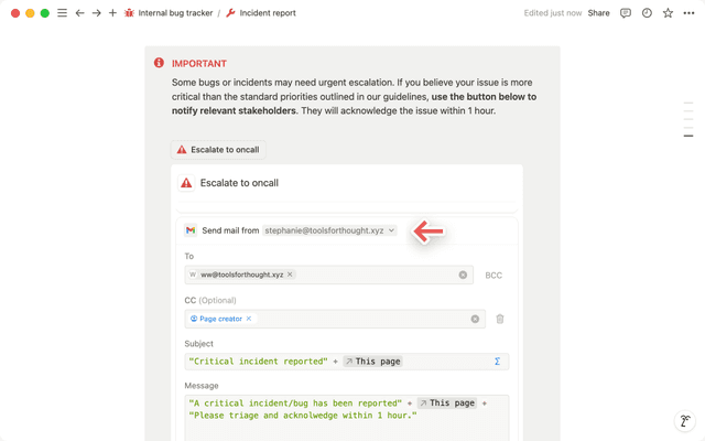 Notify people instantly — with just a click of a button