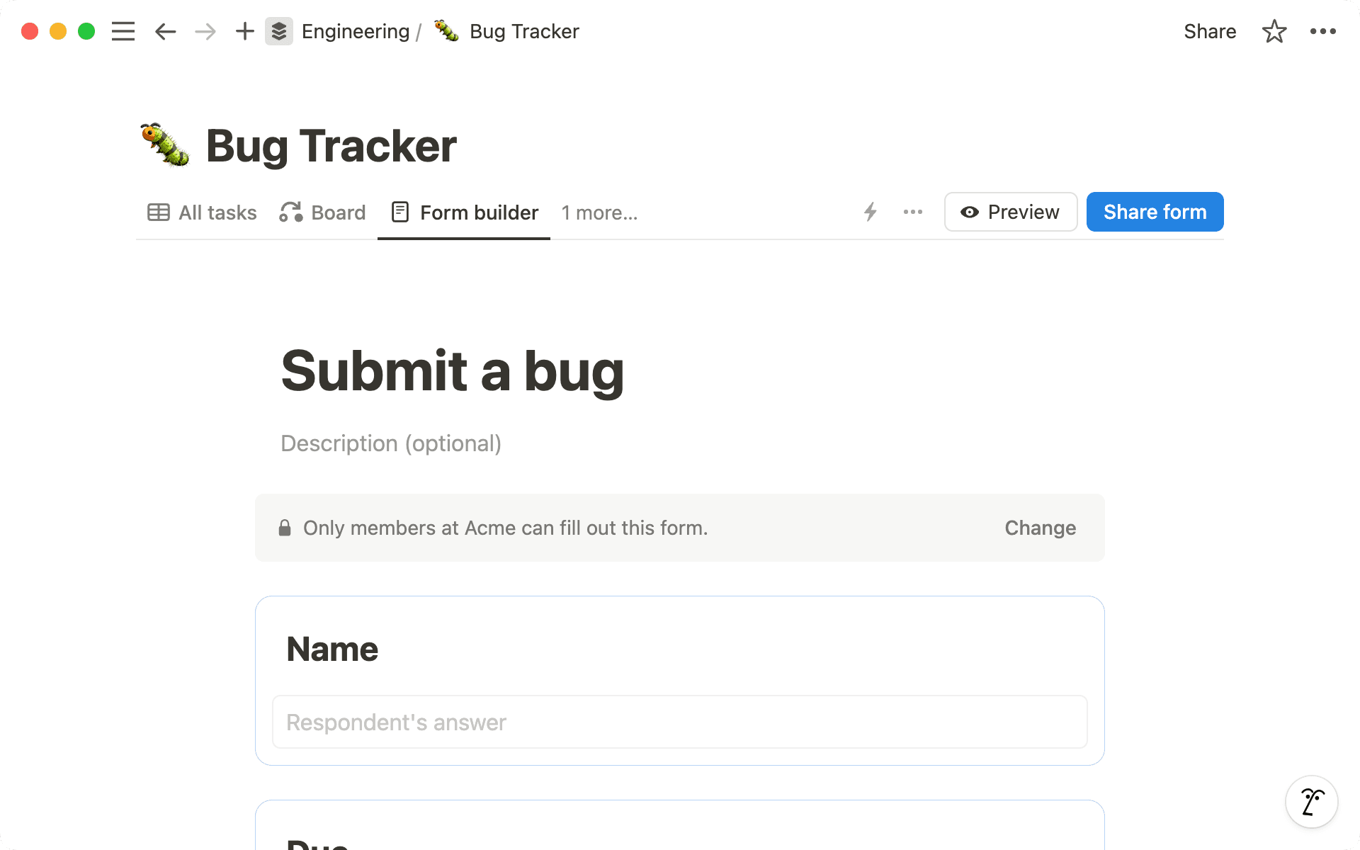 Notion Form Examples Use forms to collect, organize and act on responses right in your ...
